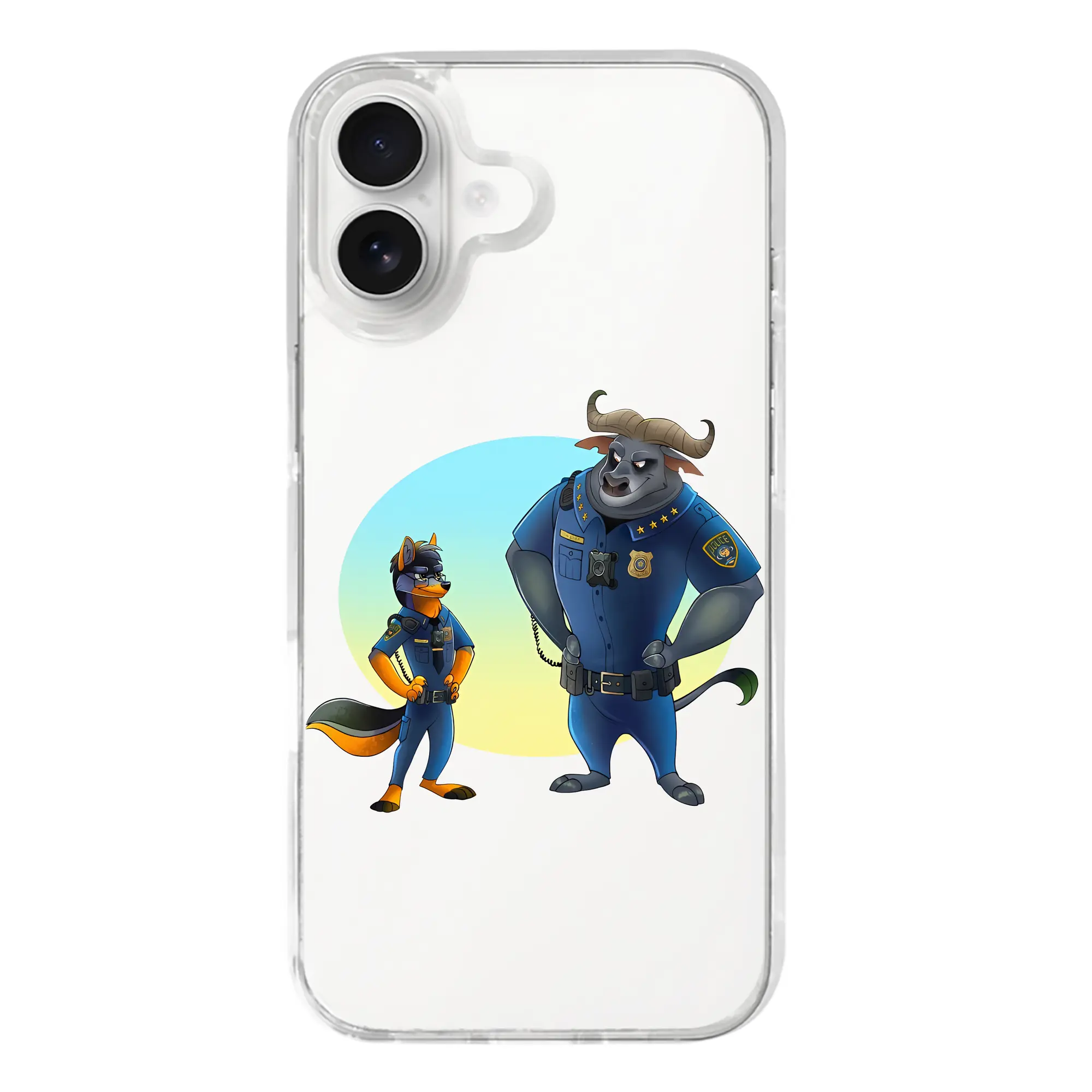 ズートピア グッズ,ボゴ署長 - iPhone 17シリーズ 透明スマホケース – 薄型・耐衝撃・精密フィット保護カバー